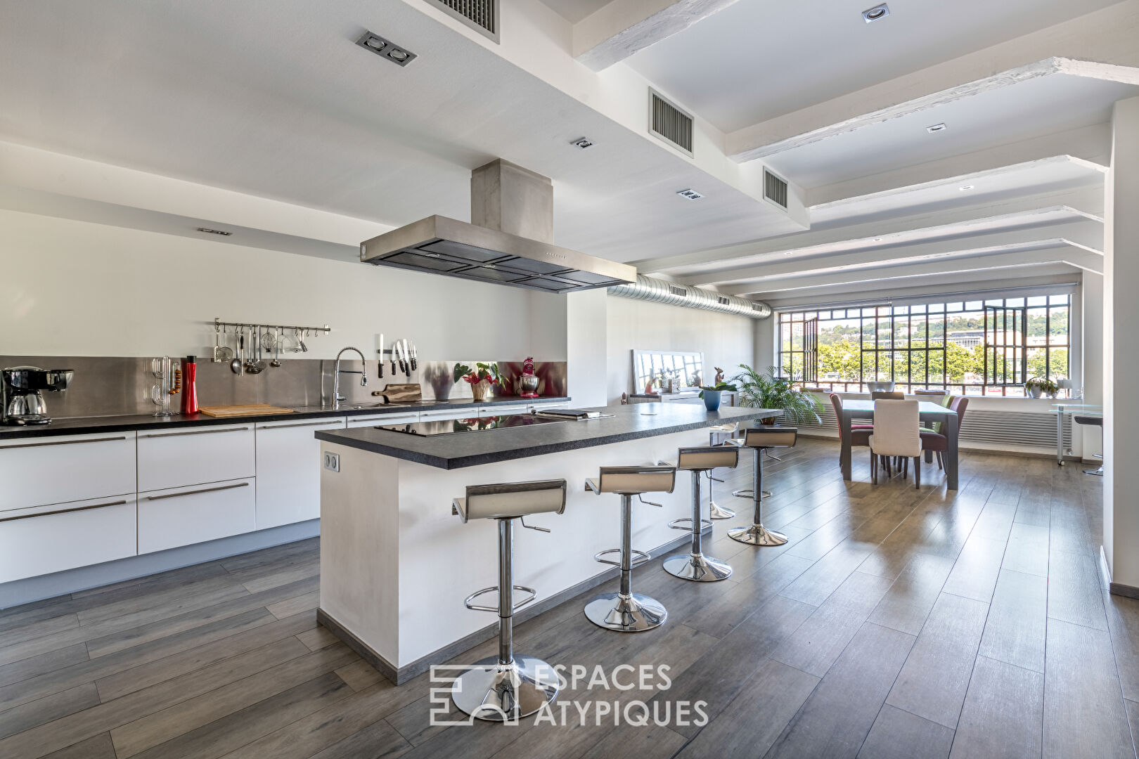 Loft avec vue sur la Saône dans une ancienne biscuiterie