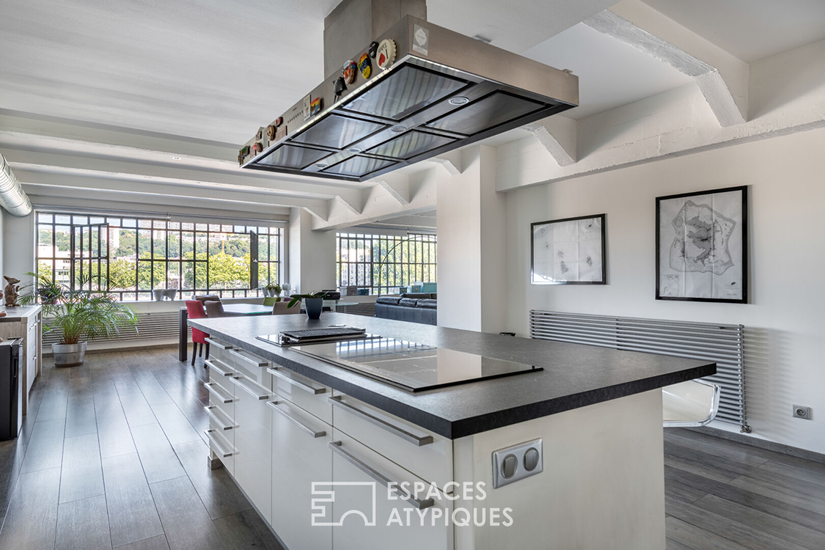 Loft avec vue sur la Saône dans une ancienne biscuiterie
