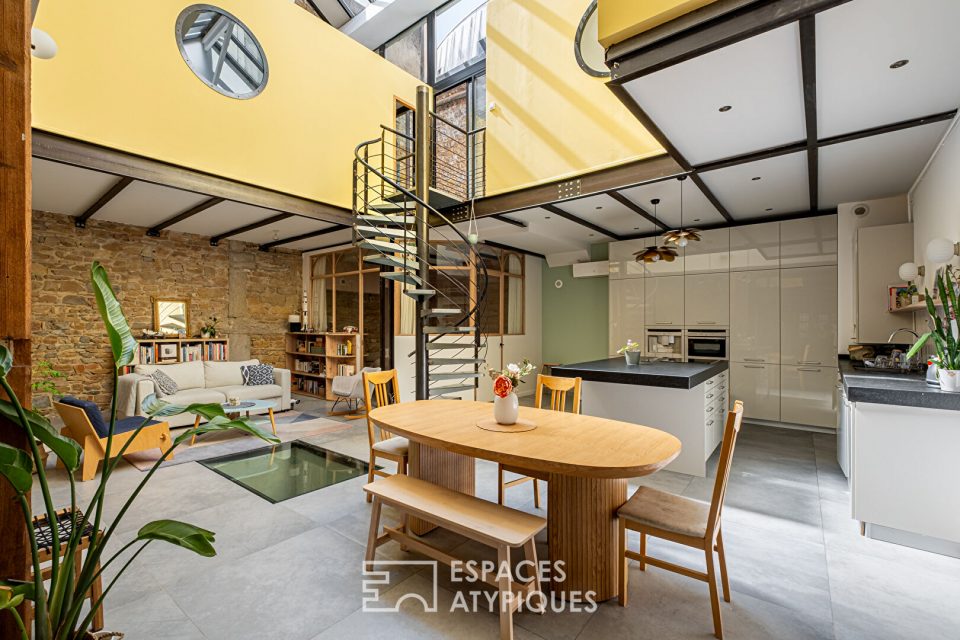 Loft avec patio en plein coeur du quartier Ainay