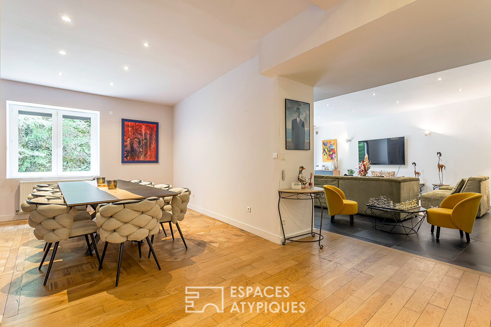 Appartement rénové dans un ancien moulin avec terrasse