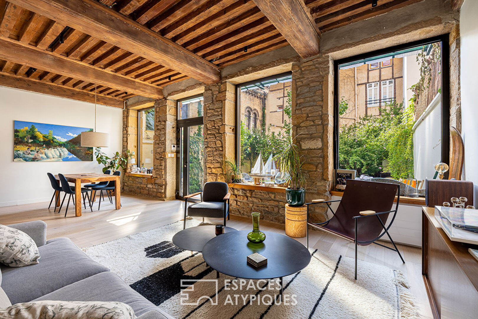 Appartement d’exception avec terrasse et jardin en plein coeur du premier arrondissement de Lyon
