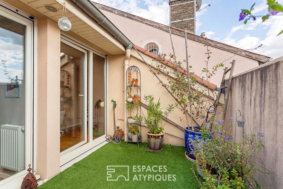Duplex en dernier étage avec terrasses
