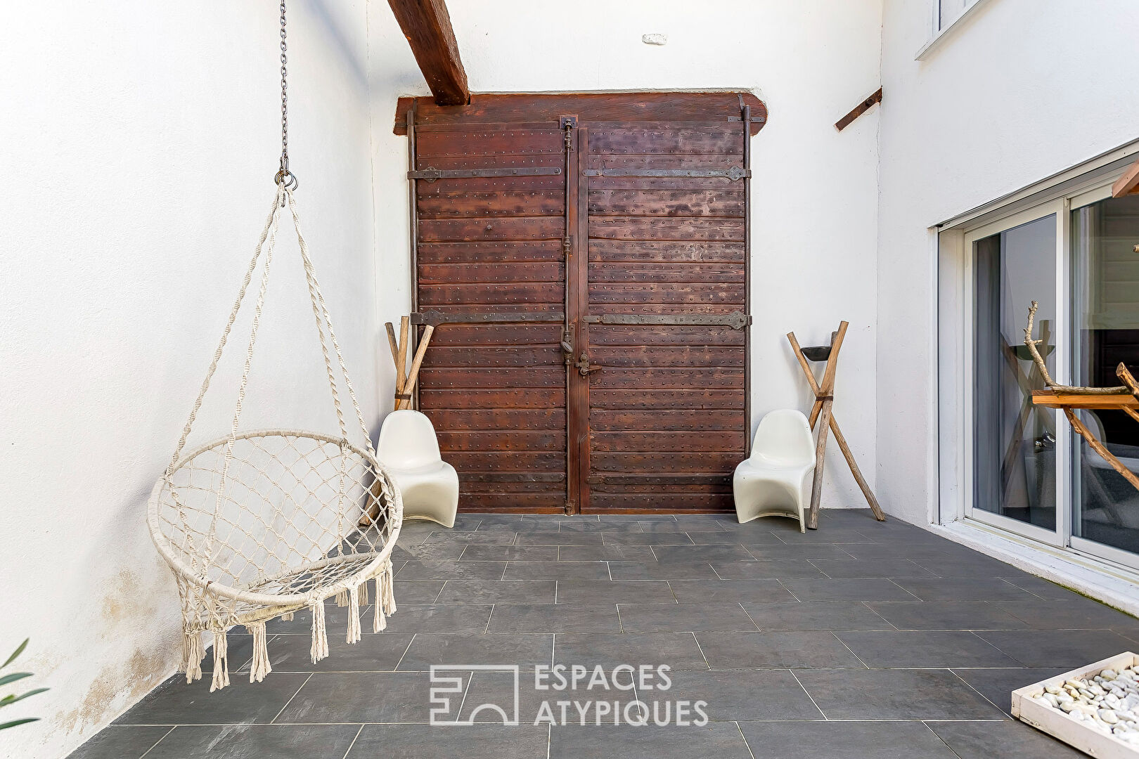 Renovated old house with private patio