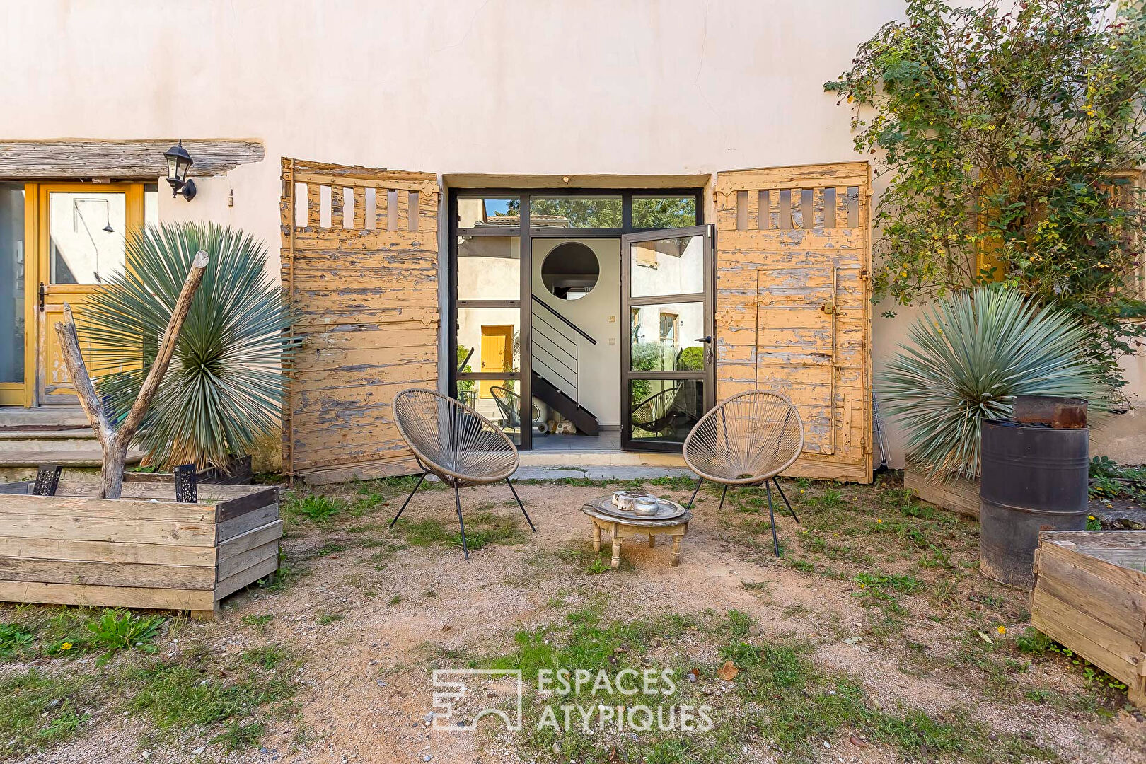 Renovated old house with private patio