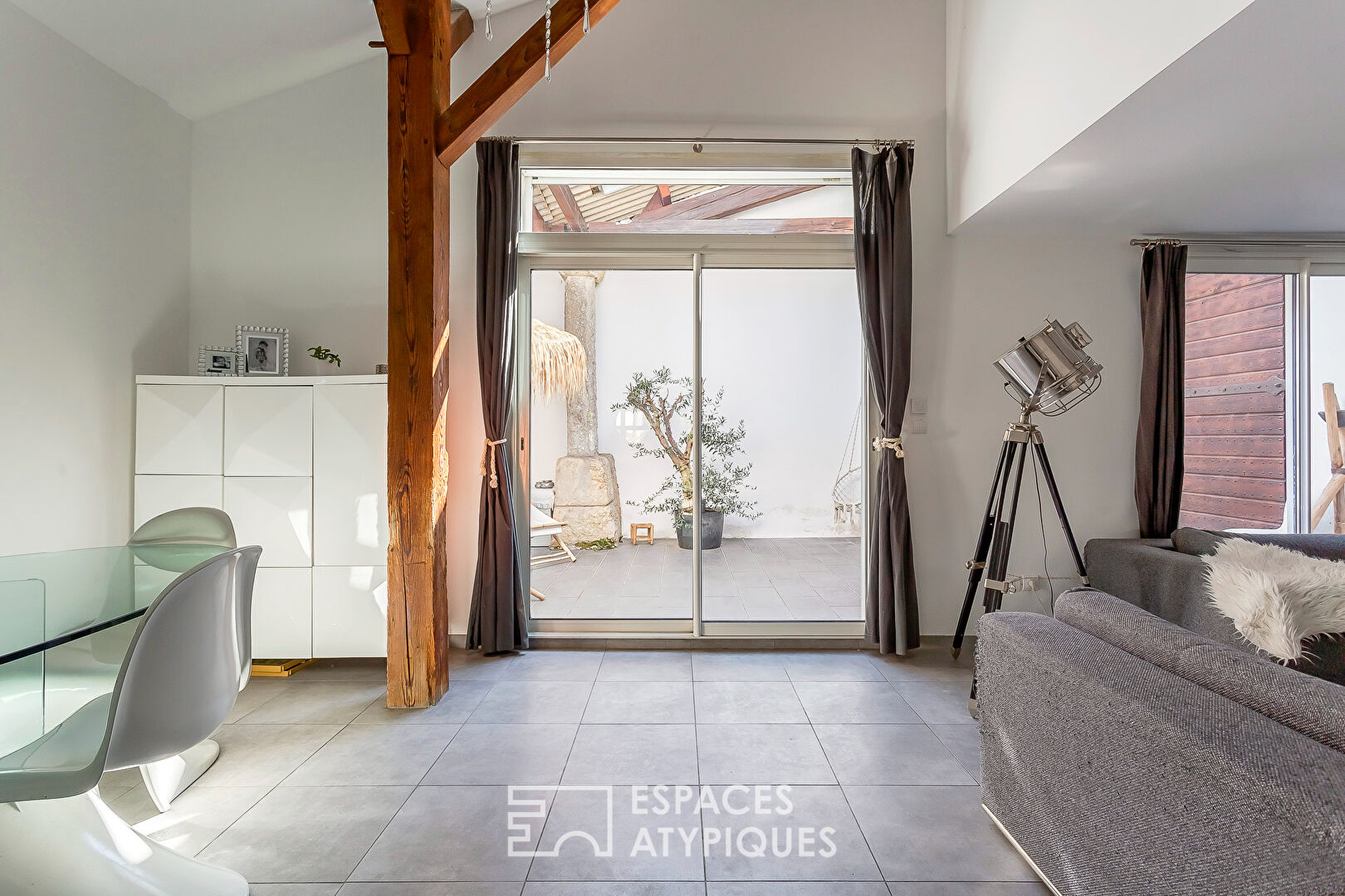 Renovated old house with private patio