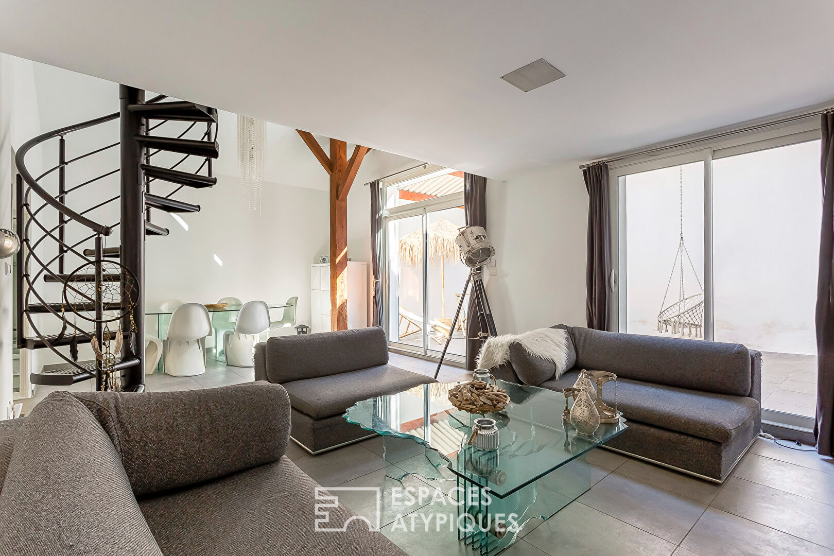 Renovated old house with private patio