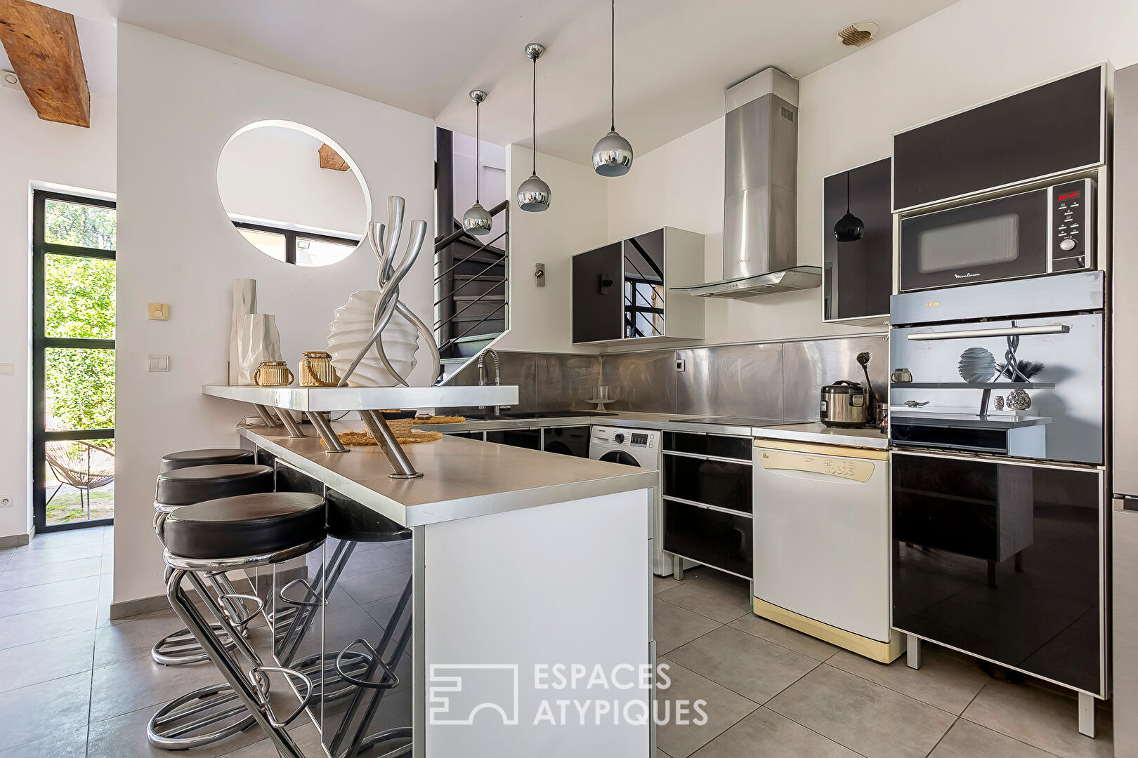 Renovated old house with private patio