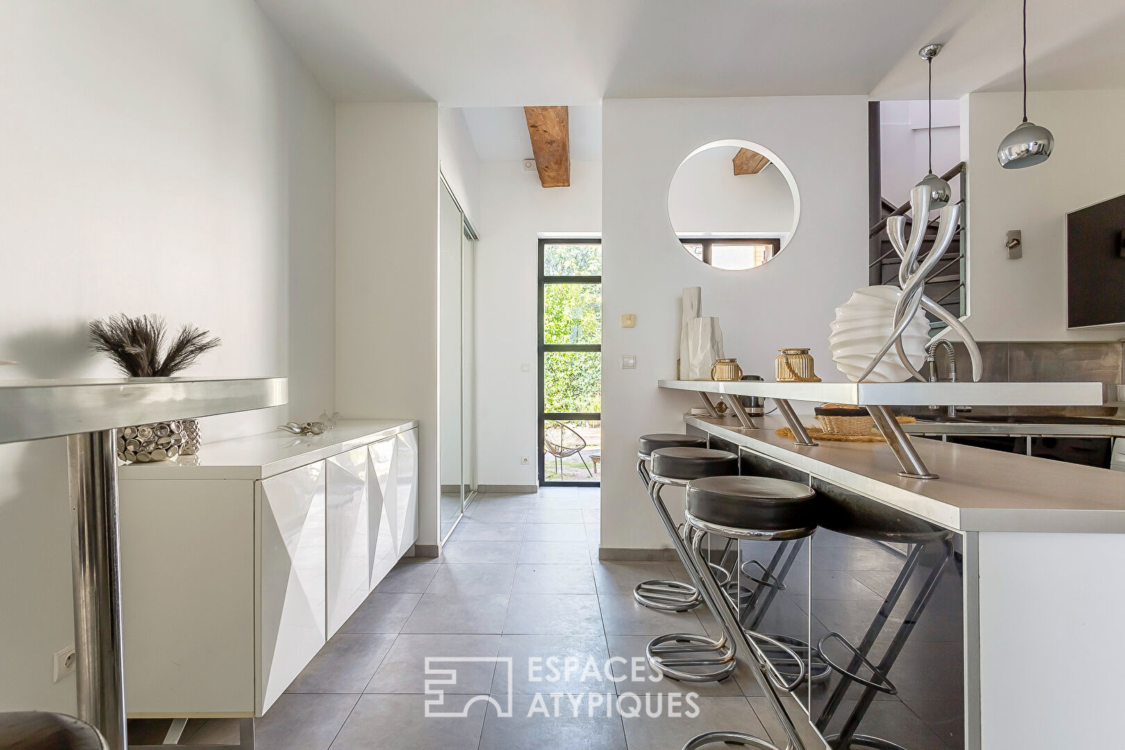 Renovated old house with private patio