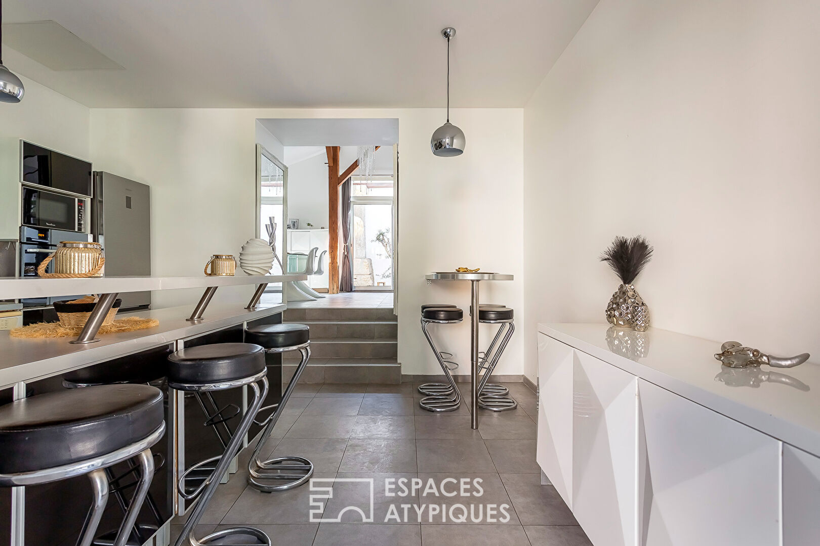 Renovated old house with private patio