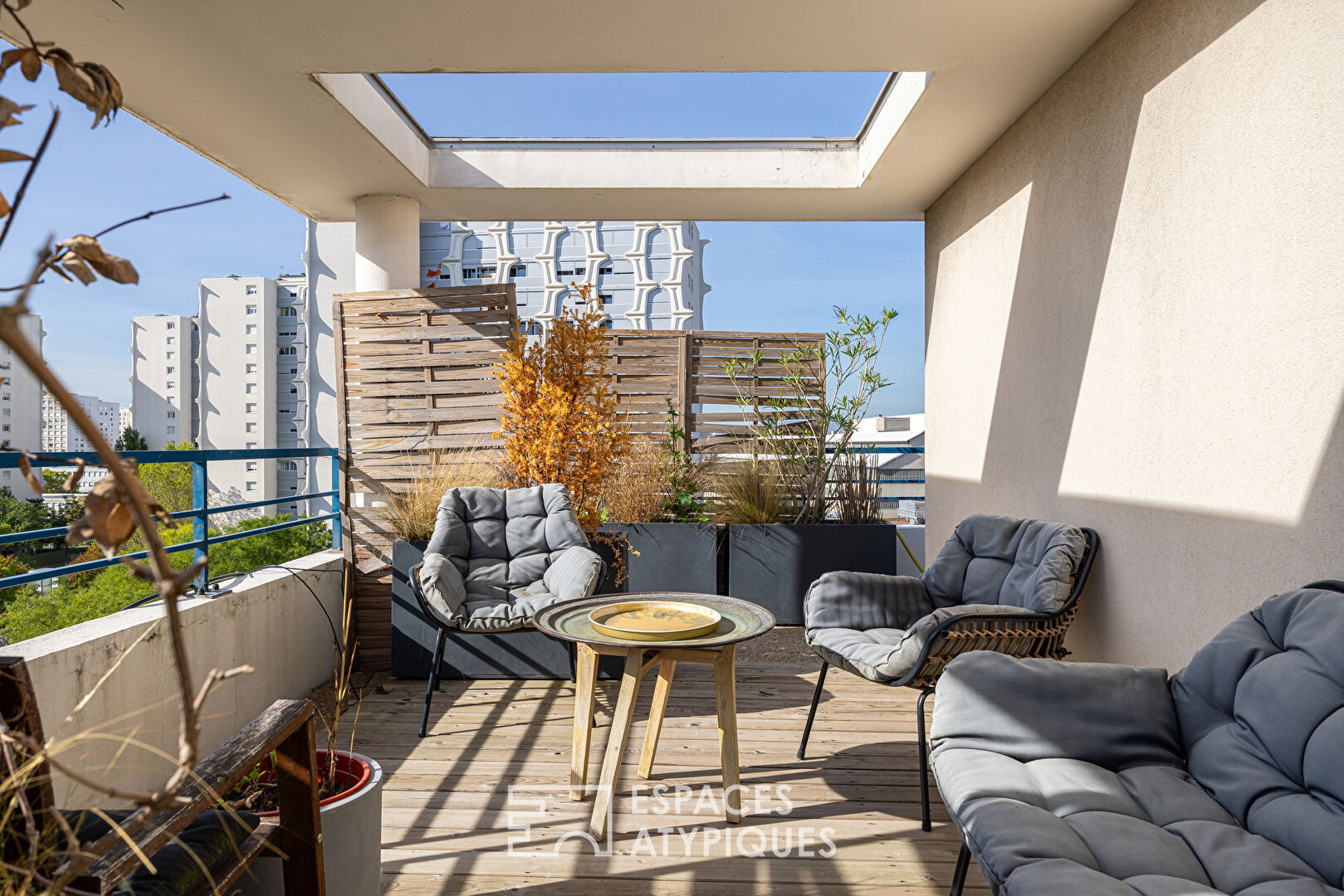 Roof terrace at Paul Santy