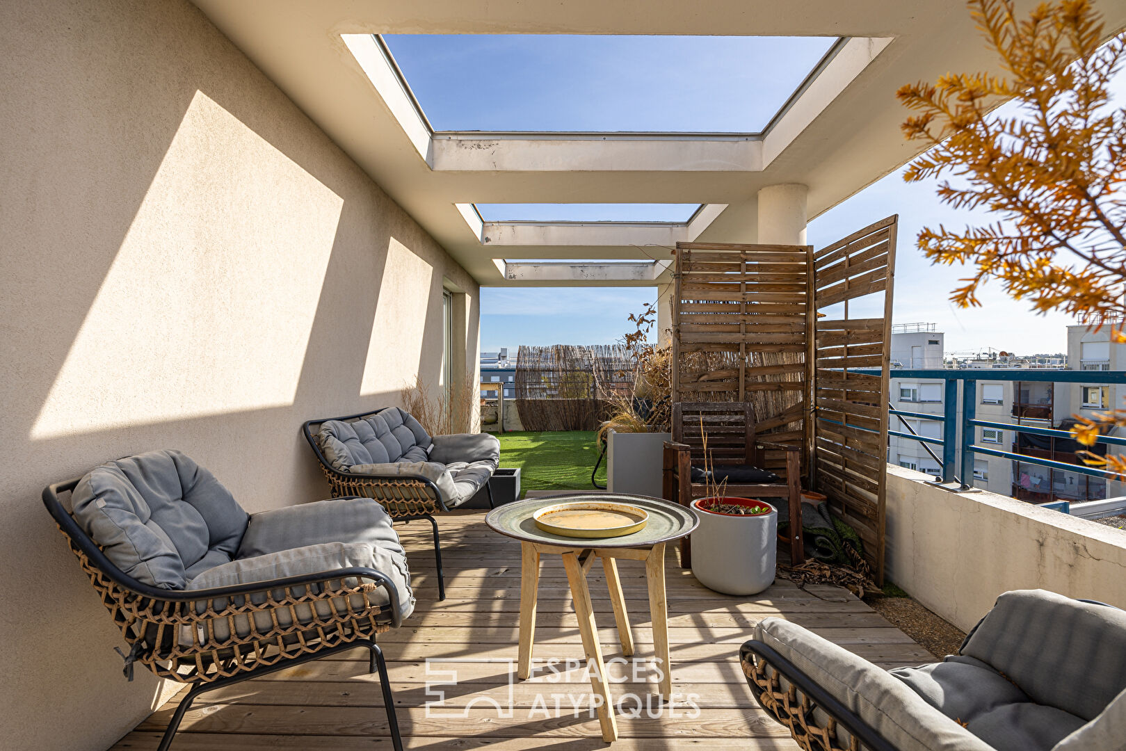 Roof terrace at Paul Santy