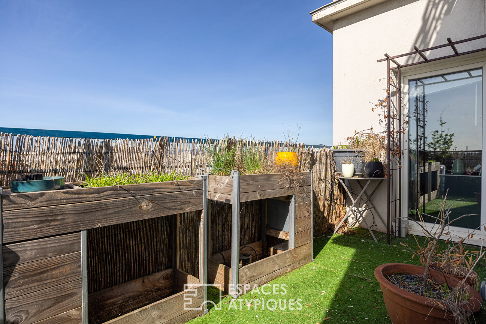 Roof terrace at Paul Santy