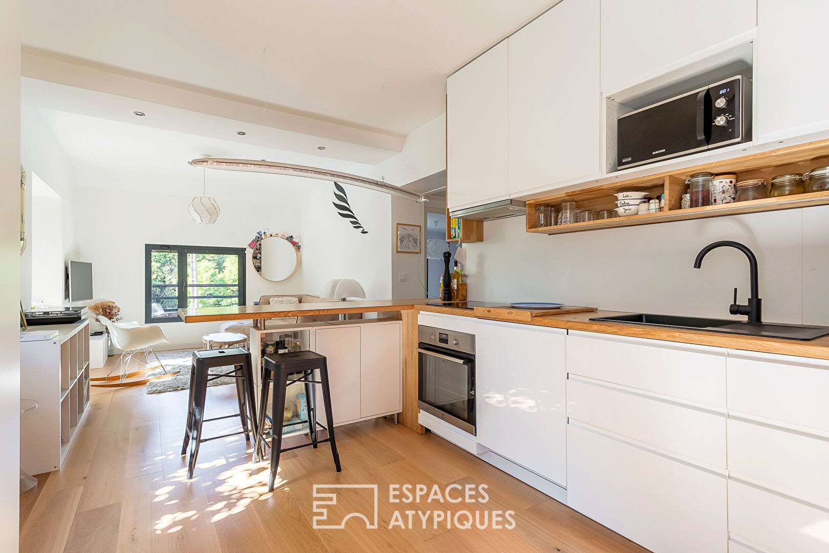 Appartement avec jardin dans une ancienne ferme