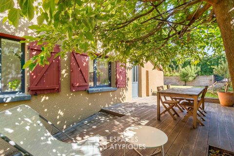 Appartement avec jardin dans une ancienne ferme