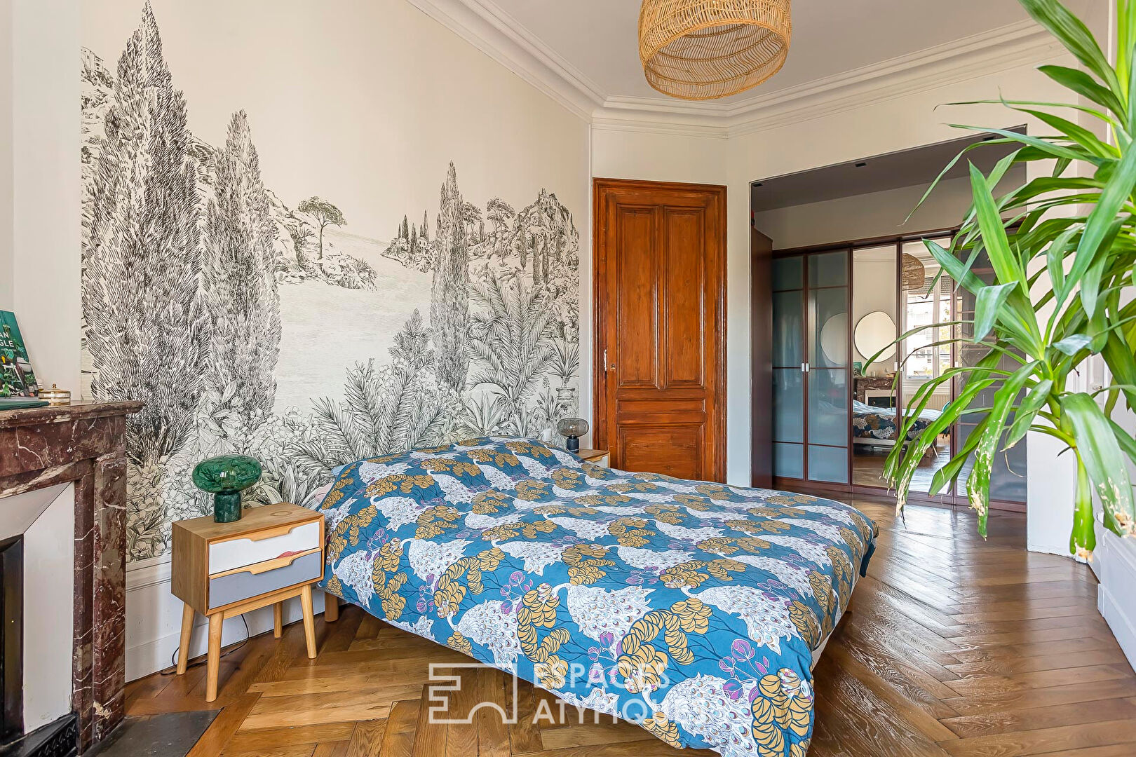 Appartement ancien rénové et traversant