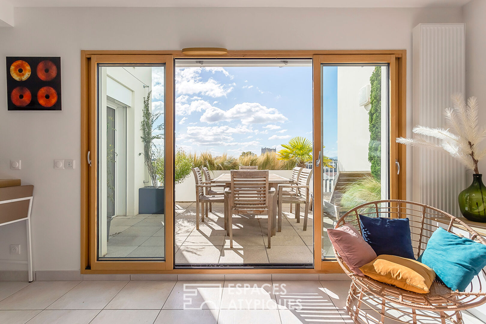 Duplex en dernier étage avec terrasse et vue