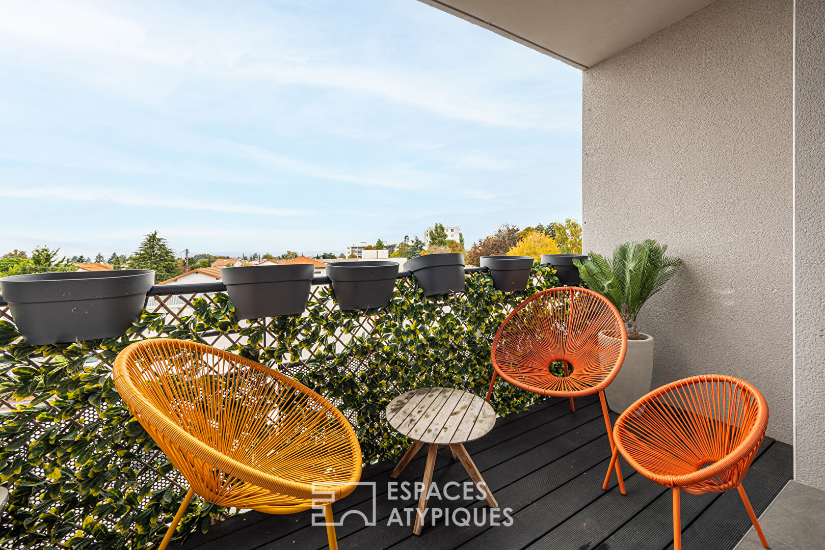 Duplex de standing T3 Meyzieu avec balcon et vue dégagée