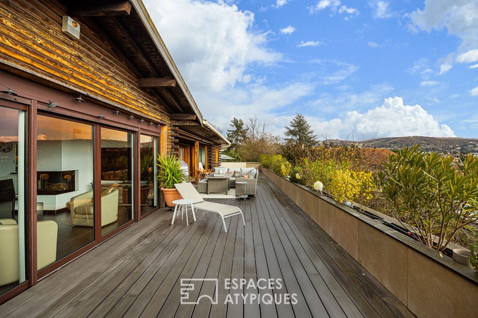 Maison en ossature bois avec vue spectaculaire