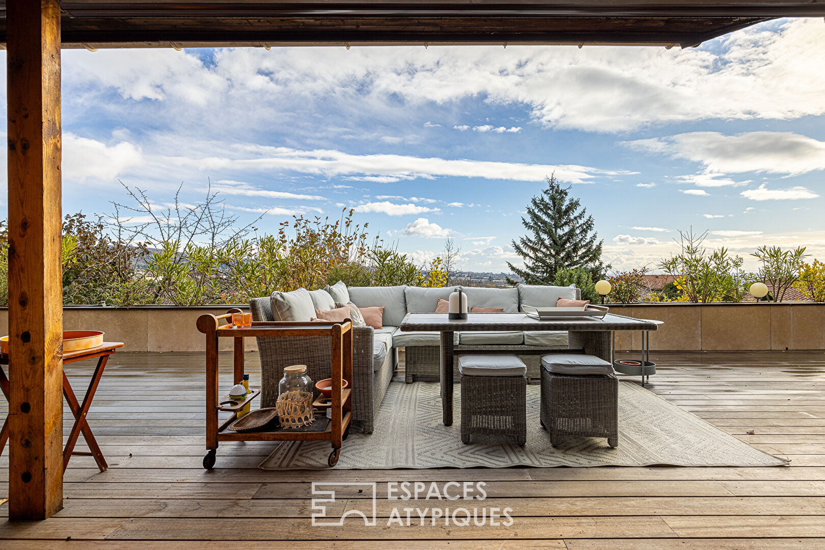 Maison en ossature bois avec vue spectaculaire