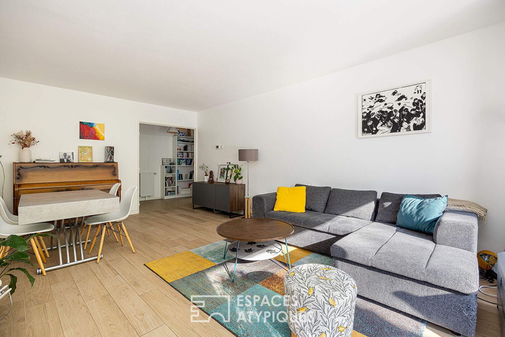 Residential garden level and terrace in Caluire