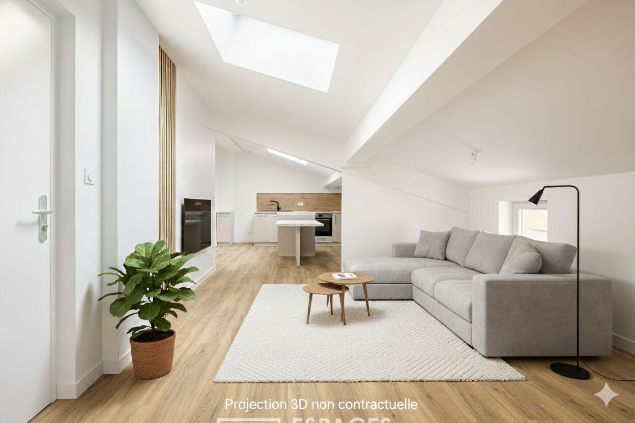 Renovated 2-room apartment on the top floor