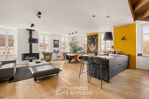 Duplex d&rsquo;exception en dernier étage avec vue à Foch