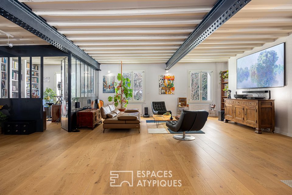 Appartement familial type loft avec vue sur la nature