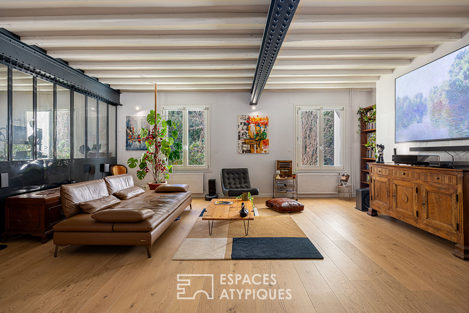 Appartement familial type loft avec vue sur la nature