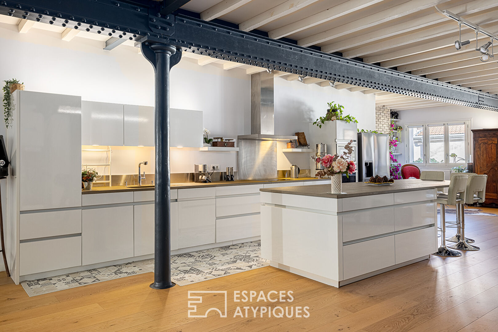 Appartement familial type loft avec vue sur la nature