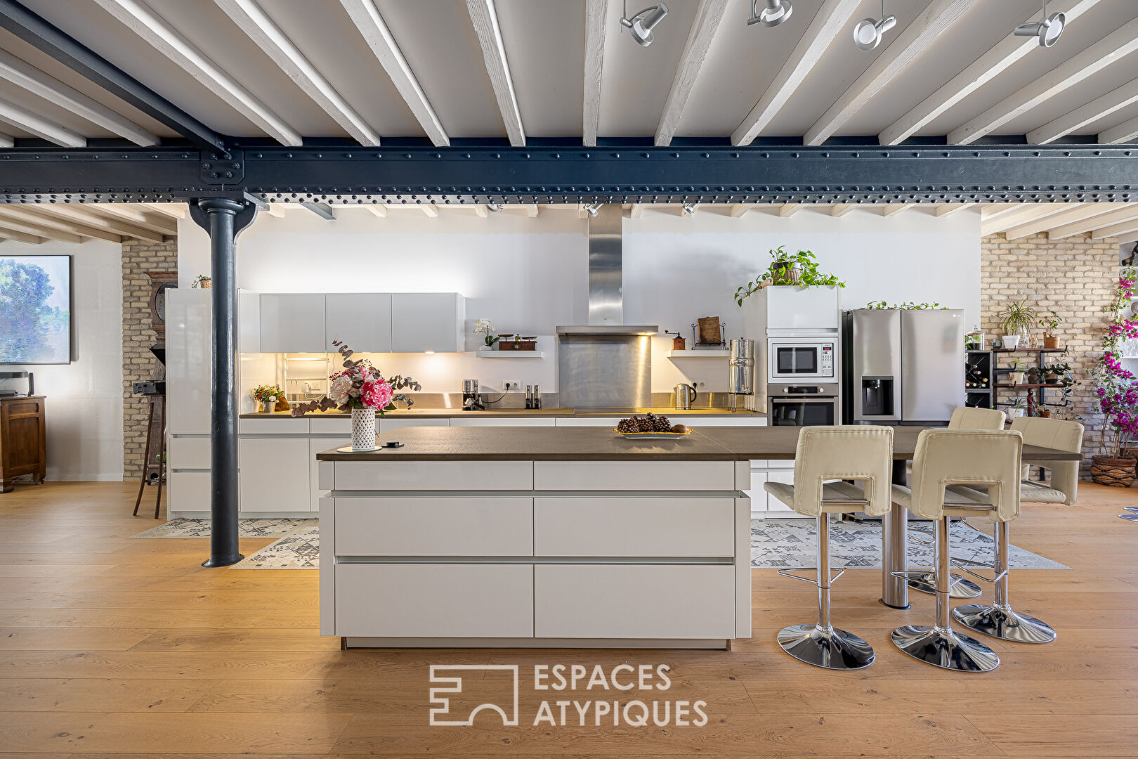 Appartement familial type loft avec vue sur la nature