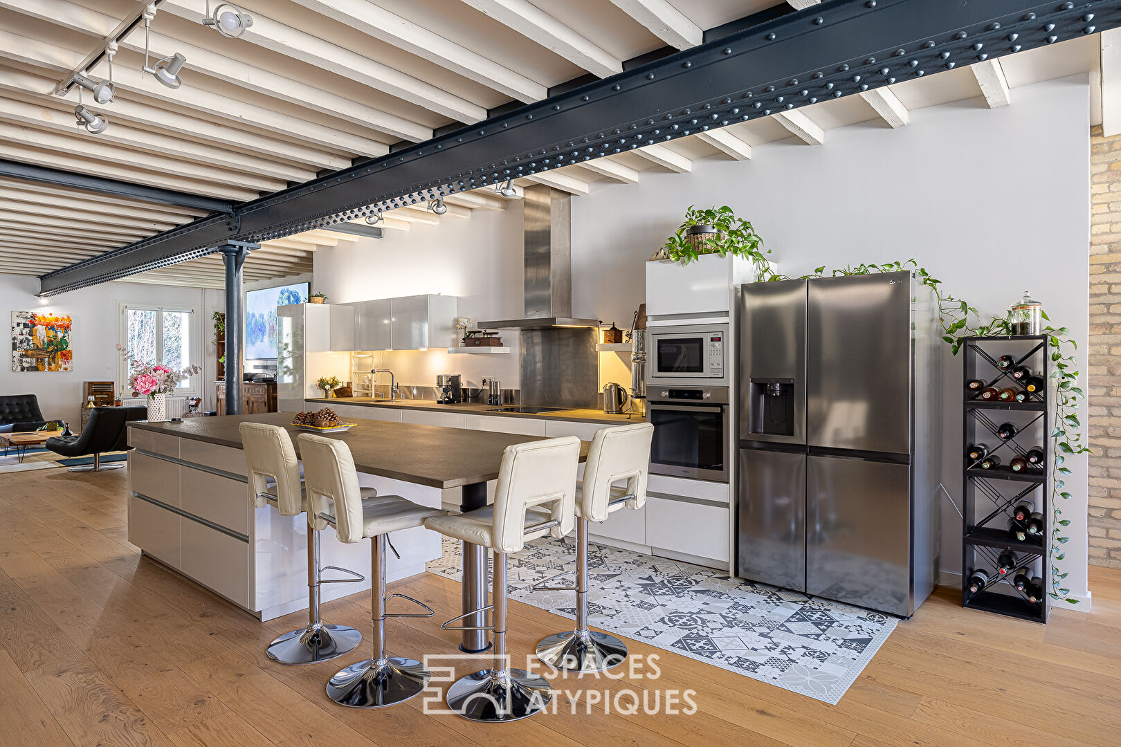 Appartement familial type loft avec vue sur la nature