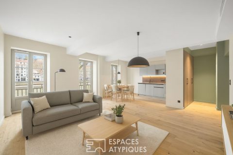 Appartement ancien rénové avec vue sur la Saône
