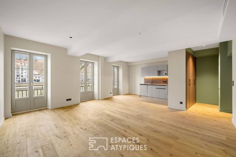 Appartement ancien rénové avec vue sur la Saône