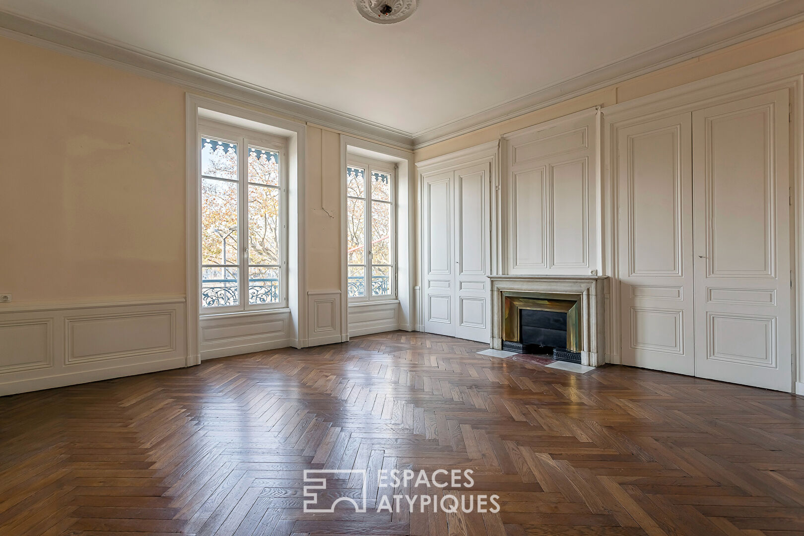 Appartement haussmannien bord du Rhône