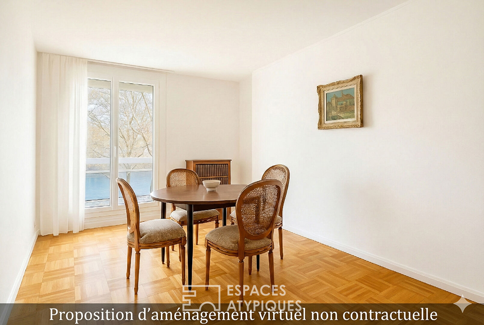 Appartement familial de 4 chambres avec 2 grands balcons vue Saône