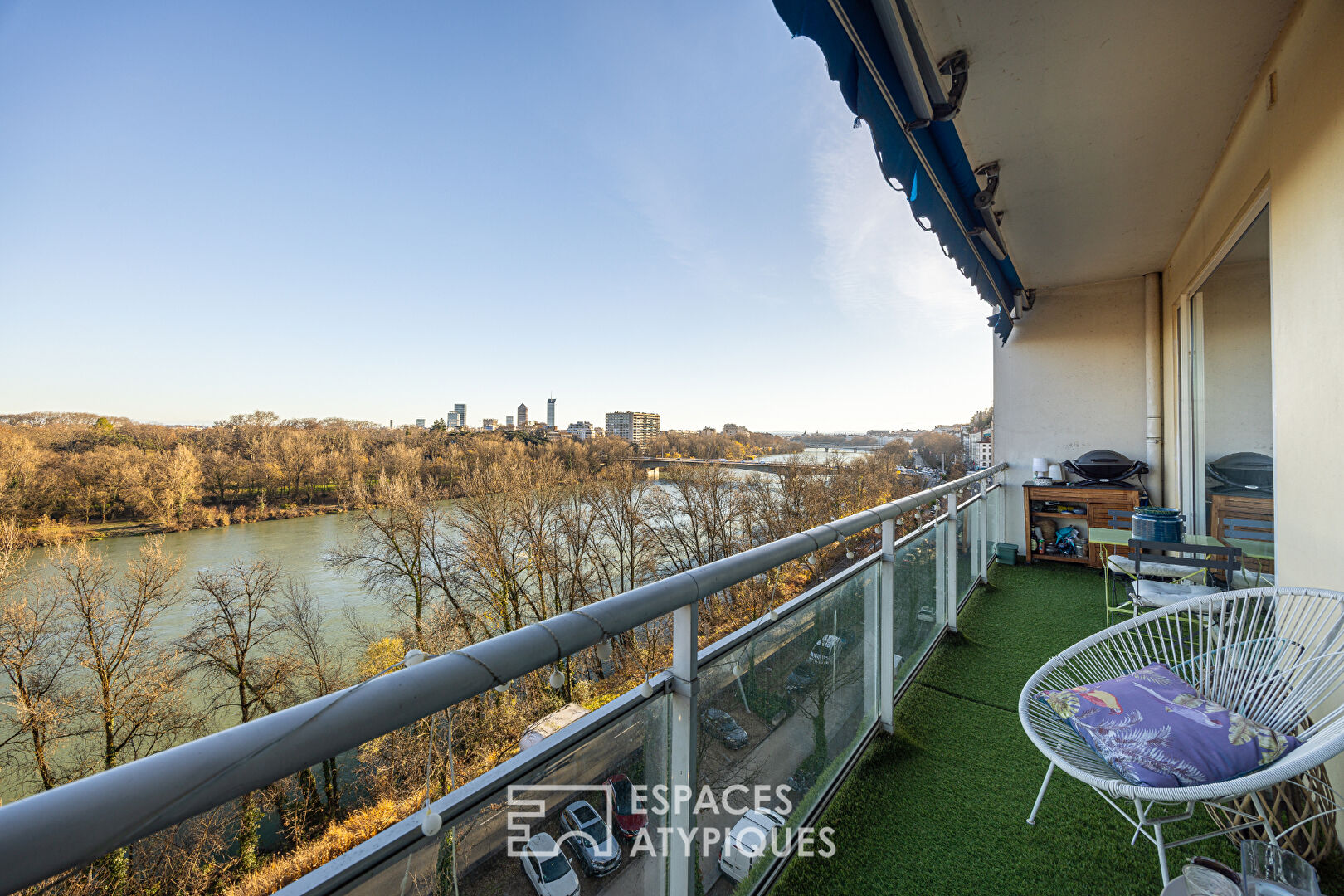 Appartement avec terrasse et vue sur le parc de la tête d&rsquo;or