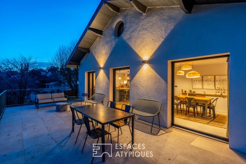 Maison rénovée avec vue à proximité du centre du village