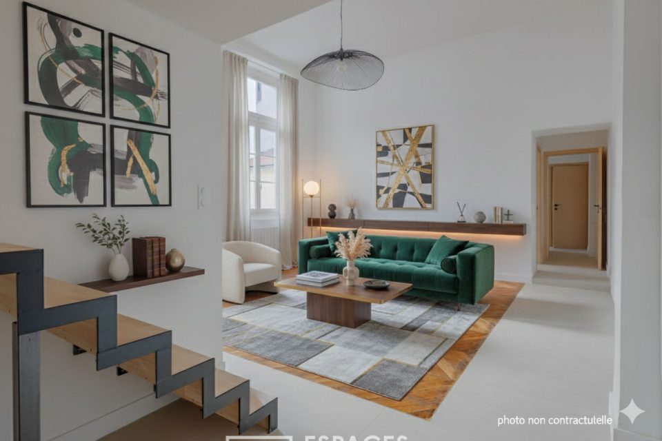 Appartement à la rénovation contemporaine quartier Ainay