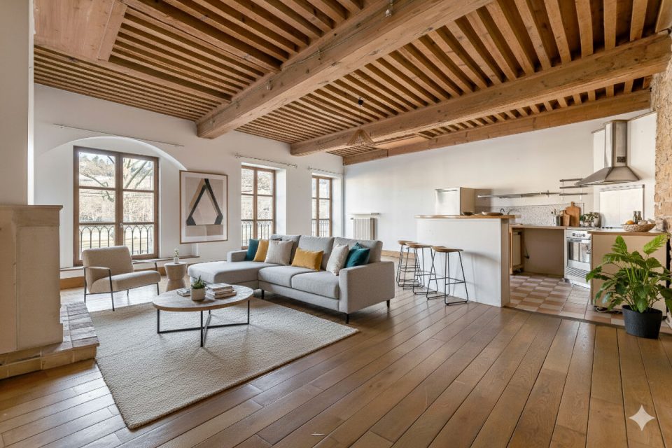 Appartement plein de cachet avec vue sur la Saône