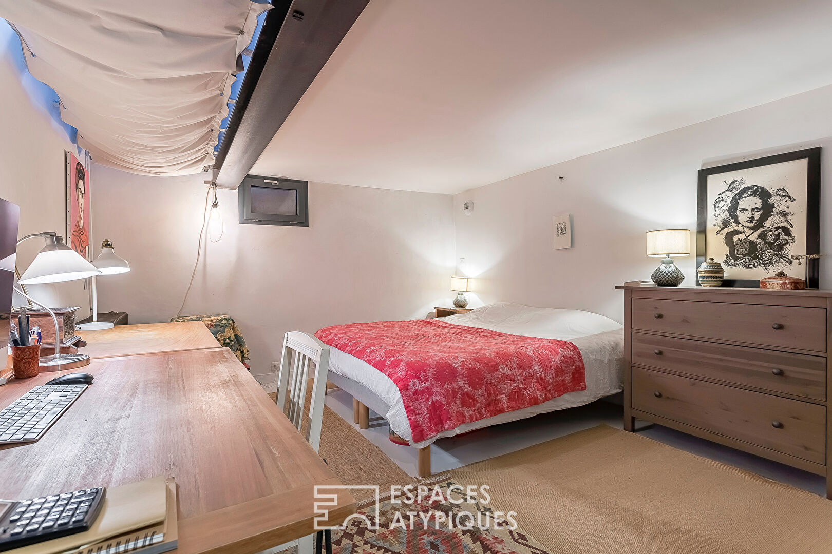 Appartement en rez de jardin esprit maison avec véranda