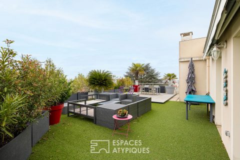 Toit terrasse rénové avec Vue Fourvière