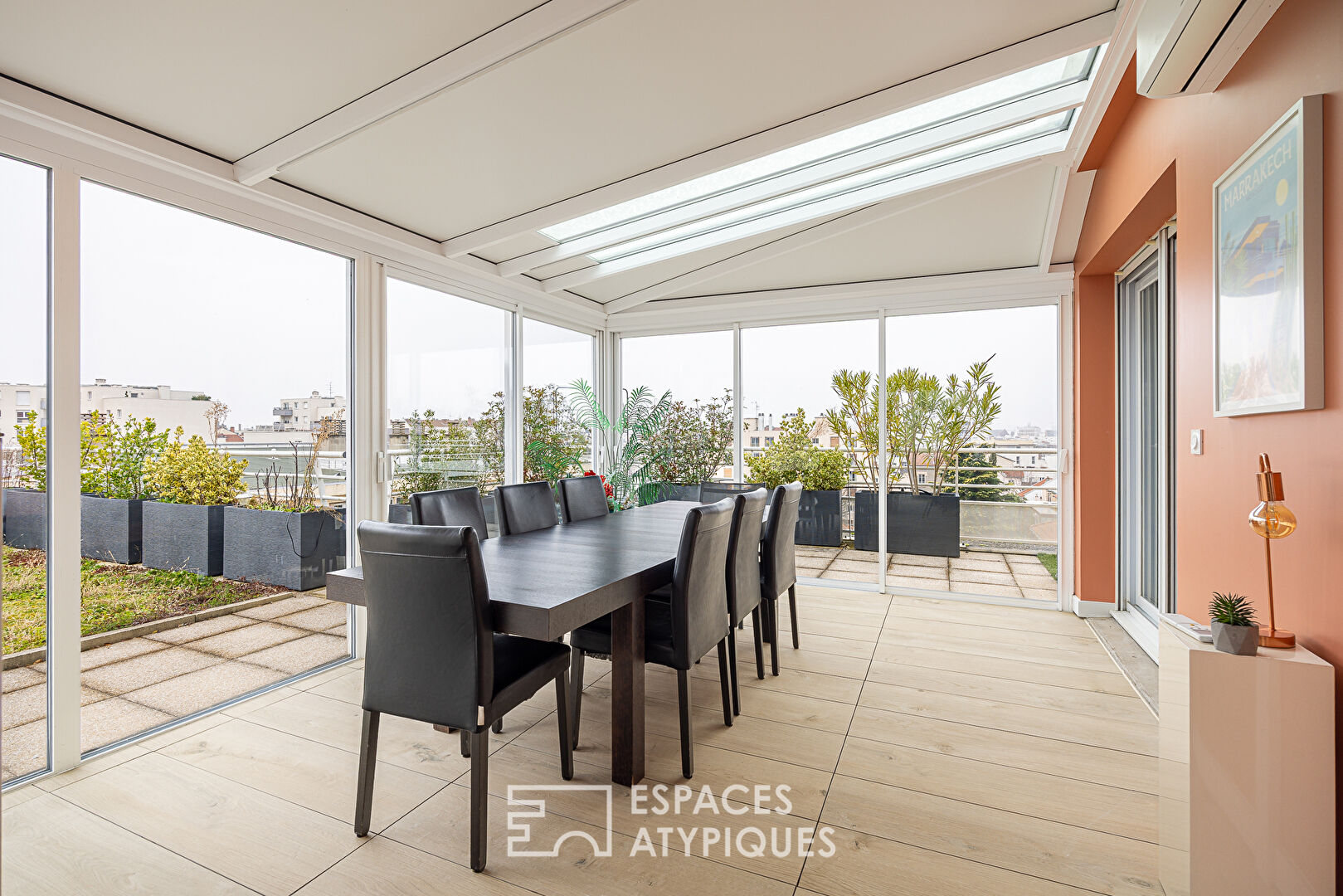 Toit terrasse rénové avec Vue Fourvière