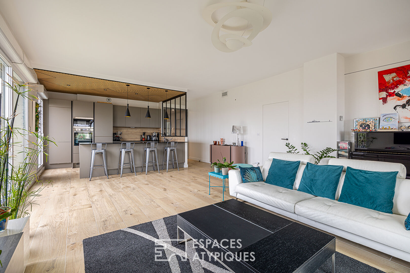 Toit terrasse rénové avec Vue Fourvière