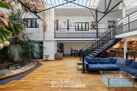 Loft industriel avec garage