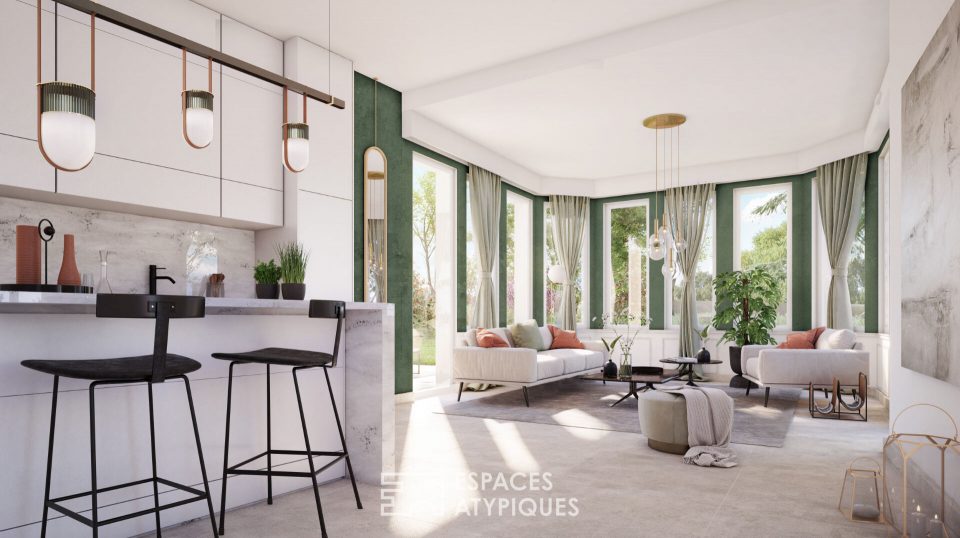 Appartement à l'architecture du XIXème avec son jardin privatif