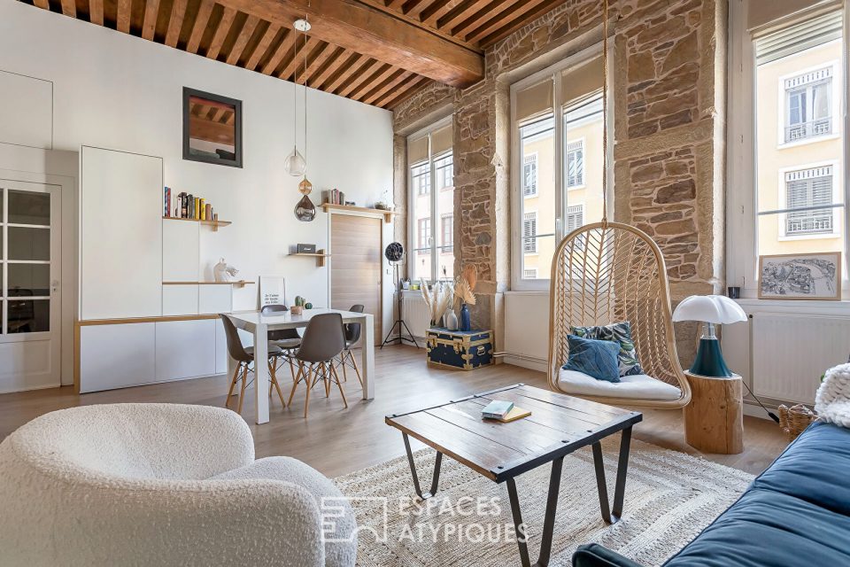 Lumière, calme et volumes au coeur des Pentes, limite Croix-Rousse