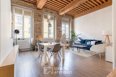 Lumière, calme et volumes au coeur des Pentes, limite Croix-Rousse