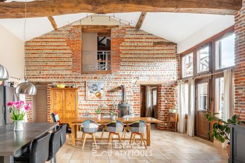 Ancienne ferme réhabilitée avec vue sur la nature
