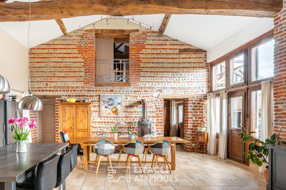 Ancienne ferme réhabilitée avec vue sur la nature