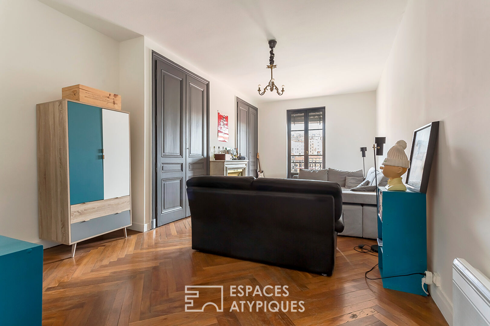 Duplex de caractère au dernier étage avec ascenseur et vue Saône